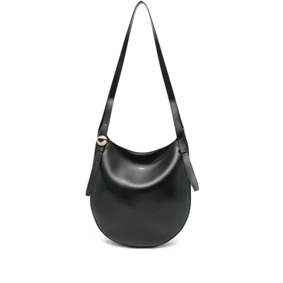 Coperni Leather Shoulder Bag In Black