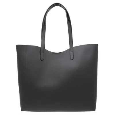 Il Bisonte Leather Tote In Black