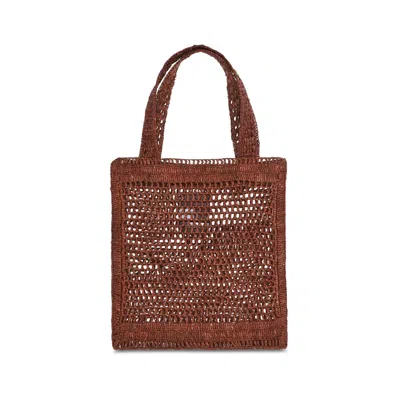 Chloé Chloe Summer Banana Tote Bag In Brown