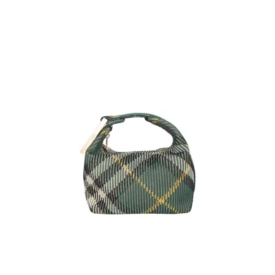 Burberry Peg Handbag In Green