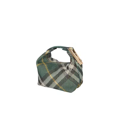 Burberry Peg Handbag In Green