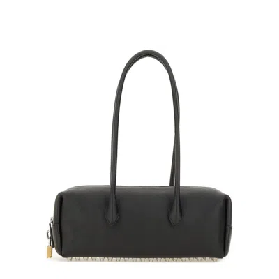 Alexander Wang Medium Roux Key-charm Shoulder Bag In Black