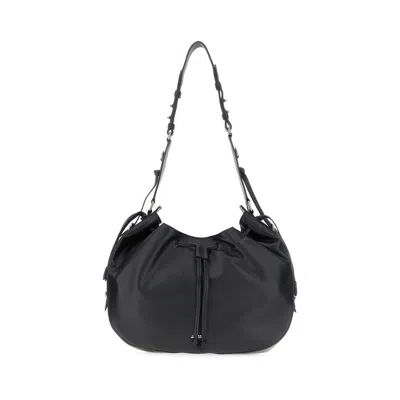 Isabel Marant Black Leather Hobo Bolton Shoulder Bag