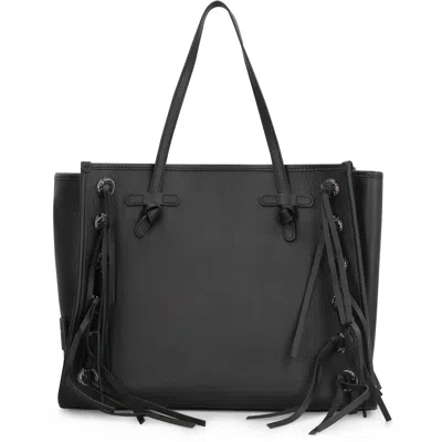 Gianni Chiarini Marcella Leather Tote In Black