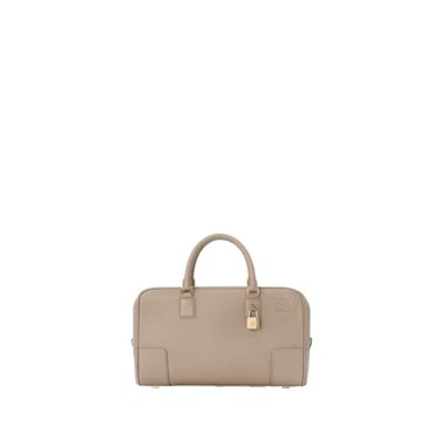 Loewe Double Zipper Shoulder Bag In Brown