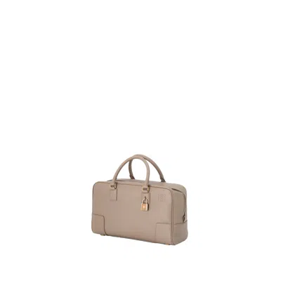 Loewe Double Zipper Shoulder Bag In Brown