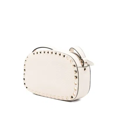 Valentino Garavani Mini Rockstud Shoulder Bag In Neutral