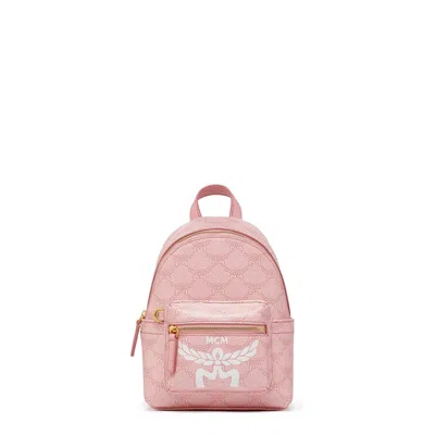 Mcm Backpack Stark Lauretos In Pink