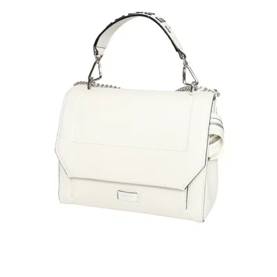 Lancel M Flap Bag In White