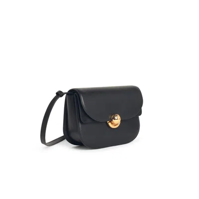 Furla Sfera Black Leather Crossbody Bag In Black