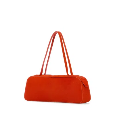 Khaite Orange Calf Hair Simona Shoulder Bag