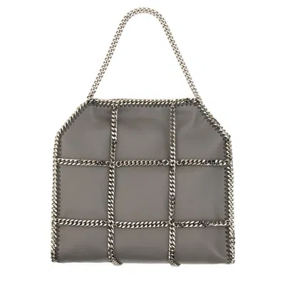 Stella Mccartney Limited-edition Falabella Chain Cage Mini Tote Bag In Gray