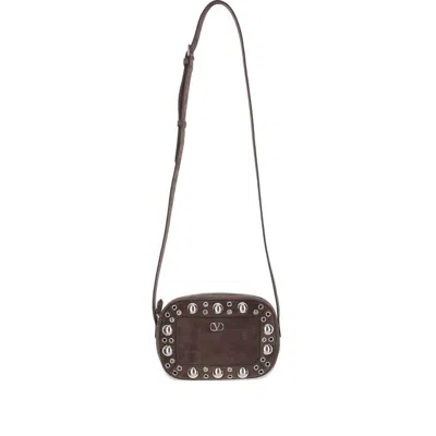 Valentino Garavani Nellcote Shoulder Bag In Brown