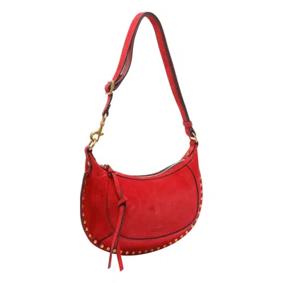 Isabel Marant Oskan Moon Crossbody Bag In Red