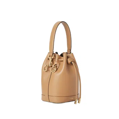 Fendi Cappuccino Calf Leather In Brown