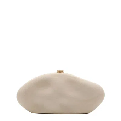 Cult Gaia The Caldera Clutch Bag In White