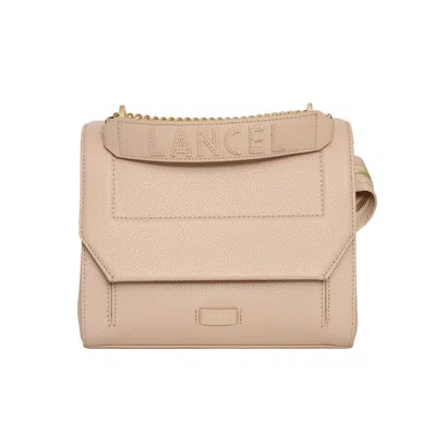 Lancel M Flap Bag In Sand