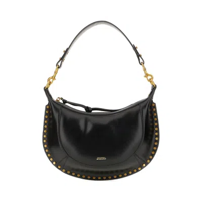 Isabel Marant Black Leather Naoko Shoulder Bag In Black
