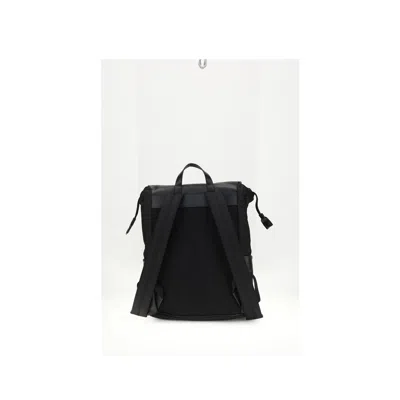 Fendi Nylon Flux Backpack In Black