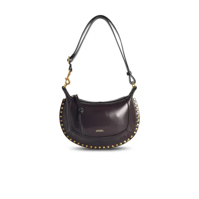 Isabel Marant Oskan Moon Chocolate Brown Leather Bag In Brown