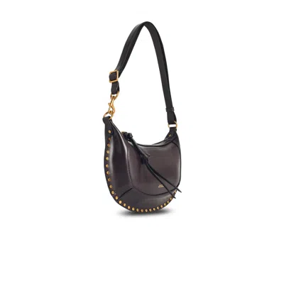 Isabel Marant Oskan Moon Chocolate Brown Leather Bag In Brown