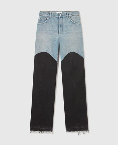 Stella Mccartney Patchwork Panel Denim Jeans In Blue