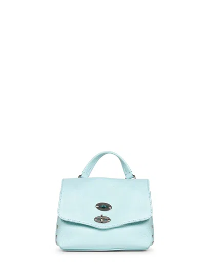 Zanellato Light Blue Baby Postina Handbag In Blue