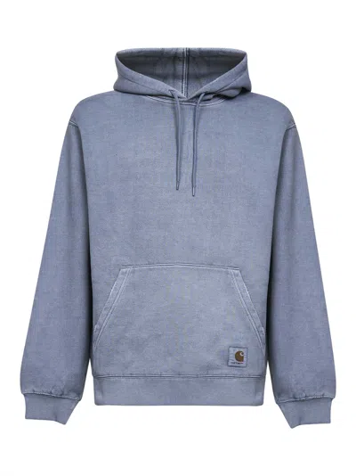 Carhartt Light Blue Hooded Torion Hoodie In Blue