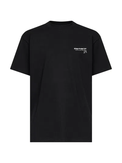 Carhartt Black S/s Garble T-shirt In Black