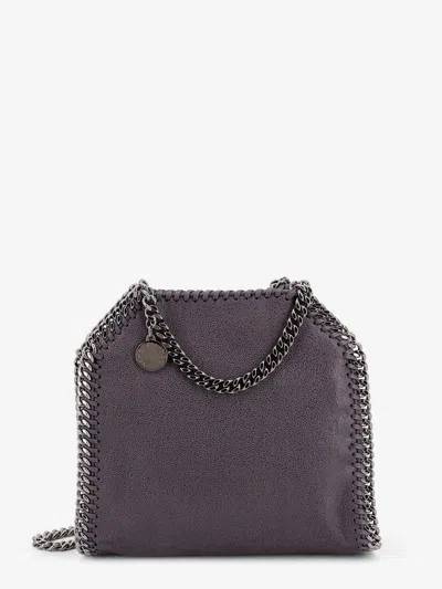 Stella Mccartney Falabella Tiny Vegan Crossbody Bag In Gray