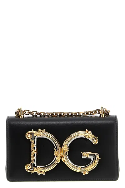 Dolce & Gabbana 'dg Girl' Mini Crossbody Bag In Black