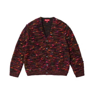 Pre-owned Supreme Textured Cardigan 'orange' | Men's Size Xl