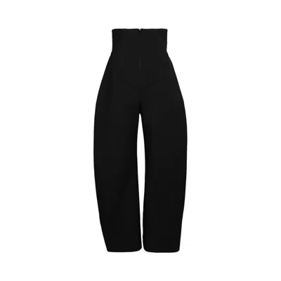 Pre-owned Alaïa Corset Trouser 'noir Alaia' | Black | Women's Size 36