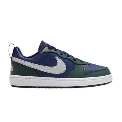 Pre-owned Nike Court Borough Low Recraft Gs 'midnight Navy/seaweed/white/metallic Silver' | Blue | Kid's Size