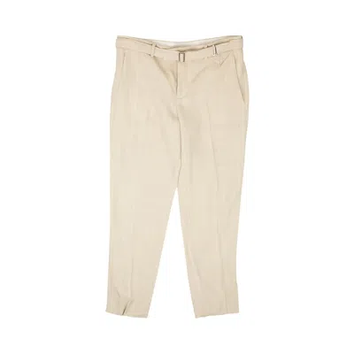 Pre-owned Bottega Veneta Woven Straight Pants 'bone' | White | Women's Size 42