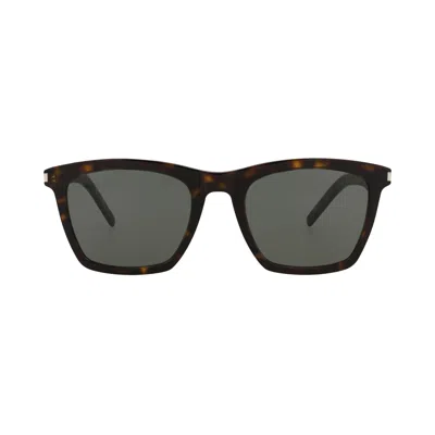 Pre-owned Saint Laurent Square-frame Acetate Sunglasses 'havana Grey' | Multi-color | Men's Size Onesize