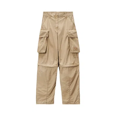 Pre-owned Alexander Wang Big Pocket Knee Zip Cargo Pants 'safari' | Brown | Women's Size 4