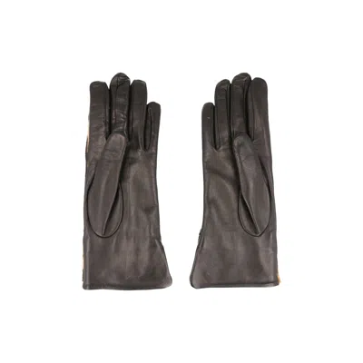 Pre-owned Ferragamo Leopard Print Pony Hair Leather Gloves 'bone' | White | Women's Size 75