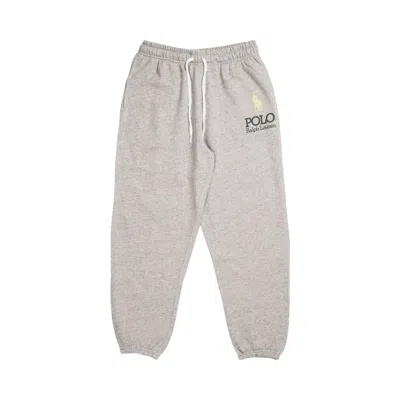 Pre-owned Polo Ralph Lauren Island Fleece Ankle Jogger Pants 'dark Vintage Heather' | Grey | Women's Size Xs In Gray