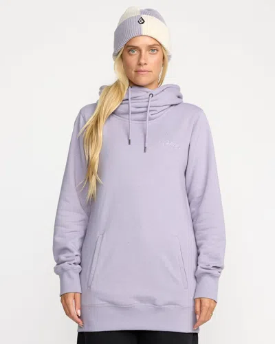 Volcom Women's Tower Pullover Fleece In Purple
