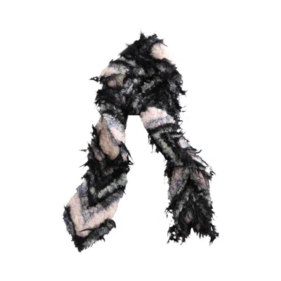 Pre-owned Kiko Kostadinov Chevron Knit Scarf 'sky Blue' | Women's Size Onesize