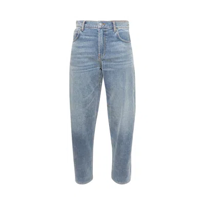 Pre-owned Alexander Wang Articulated Leg Brushed Denim Jean 'washed Light Blue' | Men's Size 34