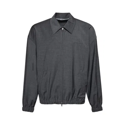 Pre-owned Alexander Wang Tailored Track Jacket 'dark Grey Melange' | Men's Size S In Gray