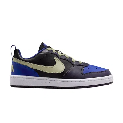 Pre-owned Nike Court Borough Low Recraft Gs 'black/cave Purple/deep Night/olive Aura' | Blue | Kid's Size 4.5