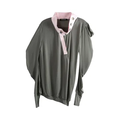 Pre-owned Kiko Kostadinov Howe Jersey Top 'gargoyle Grey' | Women's Size 36 In Gray