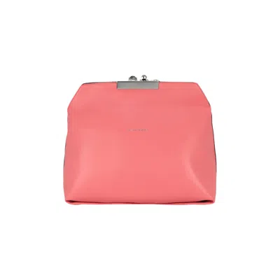 Pre-owned Alexander Mcqueen Four Ring Leather Pouch 'coral' | Orange | Women's Size Onesize