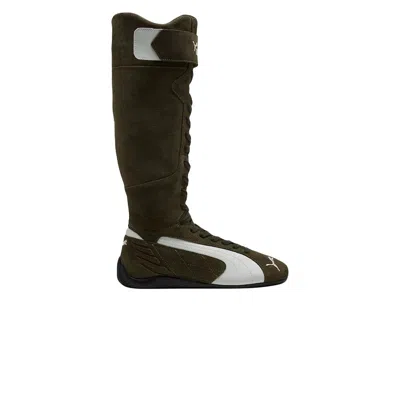 Pre-owned Puma Wmns Speedcat Boot 'dark Olive Frosted Ivory' | Brown | Women's Size 6