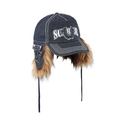 Pre-owned Supreme X True Religion Earflap 5-panel 'dirty Indigo' | Blue | Men's Size S/m