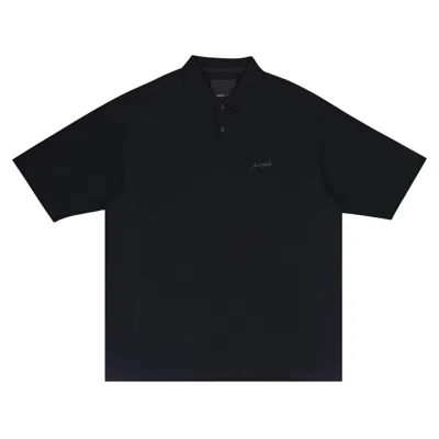 Pre-owned Purple Brand Logo Patch Polo Shirt 'black' | Men's Size S