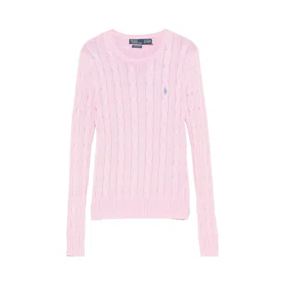 Pre-owned Polo Ralph Lauren Pima Cotton Julianna Long-sleeve Pullover 'pink' | Women's Size M